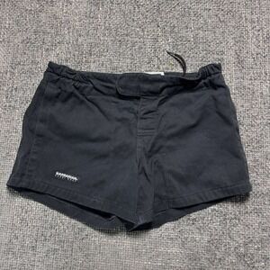 Barbarian Rugby Wear Shorts Womens 28 Black Cotton Twill Athletic Gorpcore
